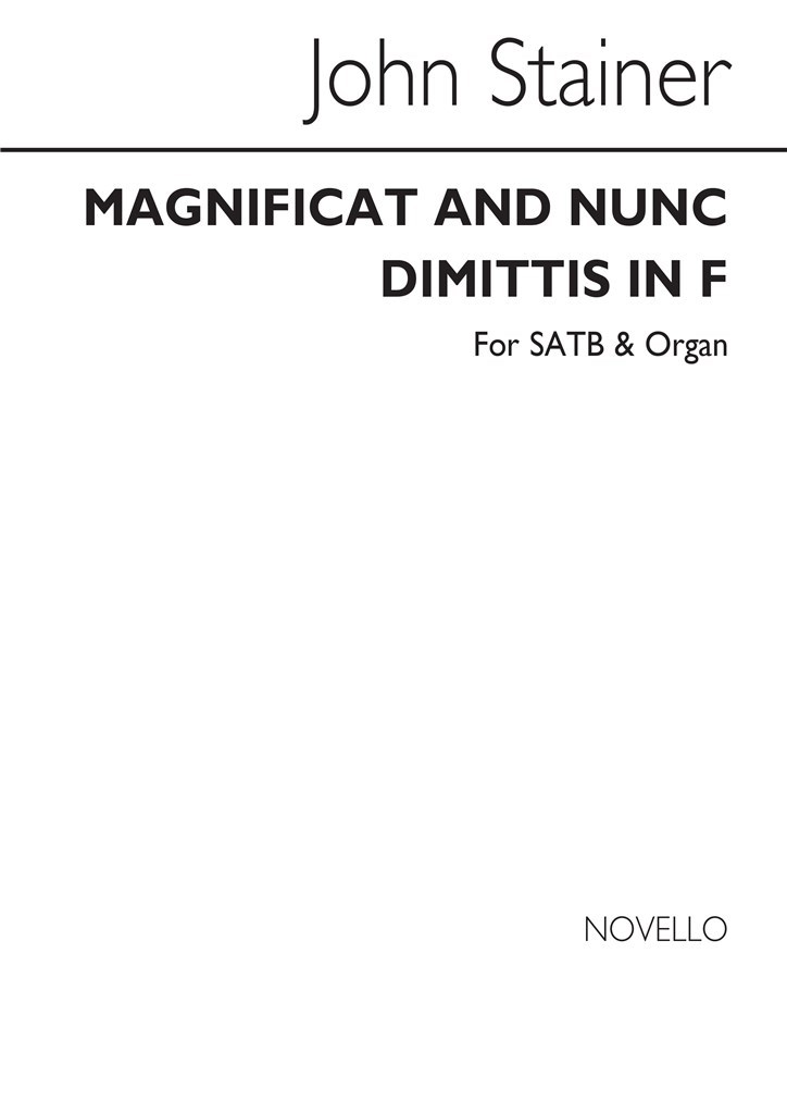 Magnificat And Nunc Dimittis In F